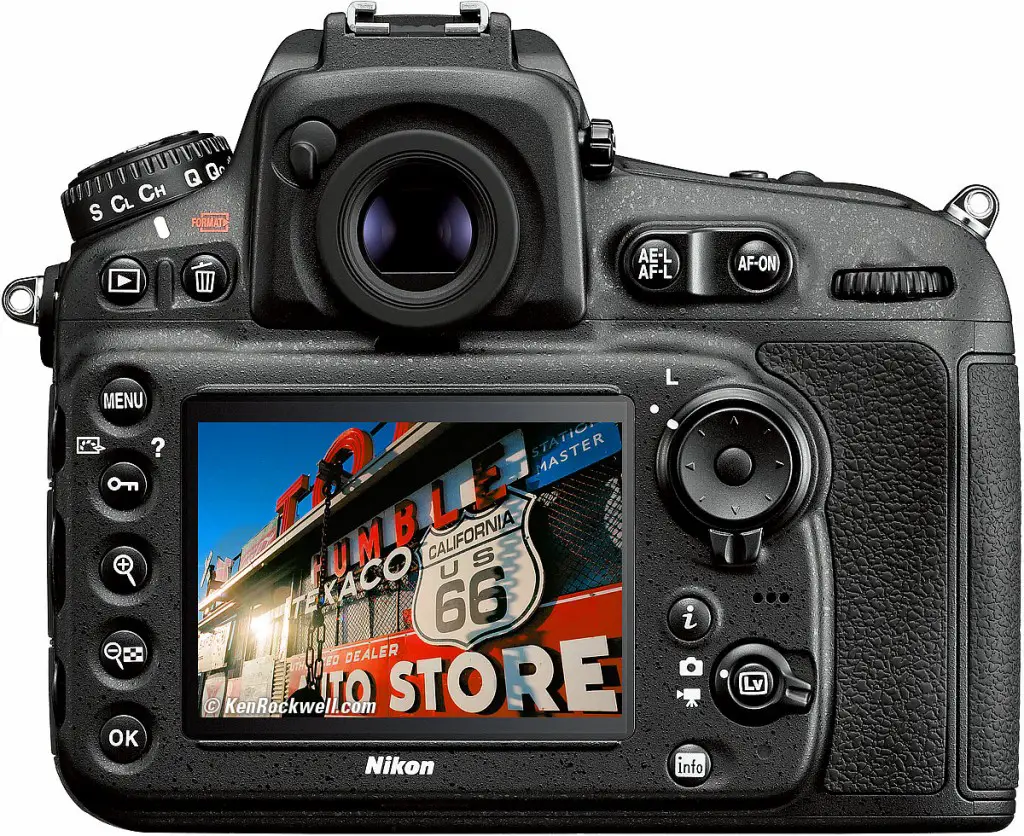 The Nikon D810 camera model