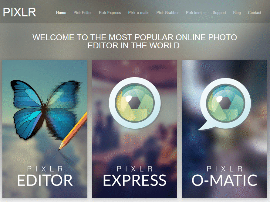 free photo editing software - Pixlr