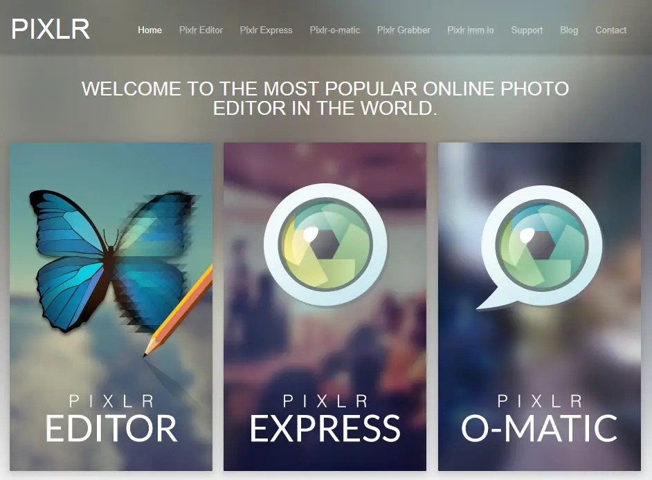 free photo editing software - Pixlr