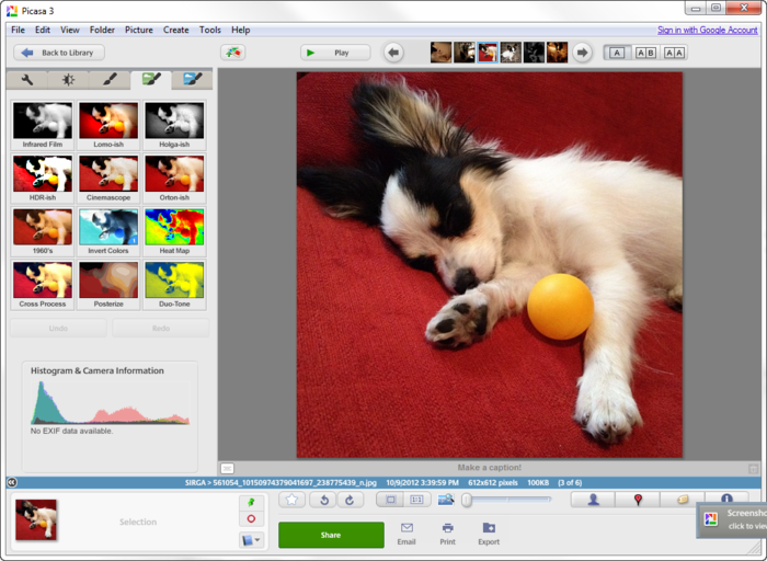 free photo editing software - Picasa