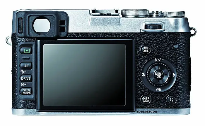 Fujifilm X100S display