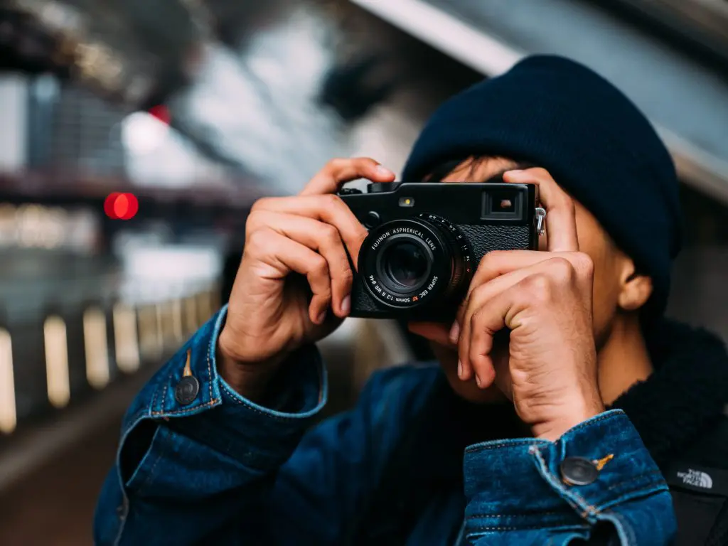 guy taking a photo