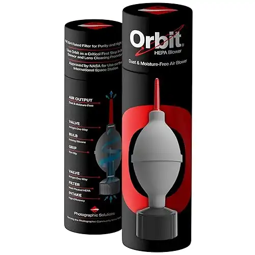 Orbit Blower with HEPA Filter - Air Blower Camera and Lens Cleaner - Camera Sensor Blower